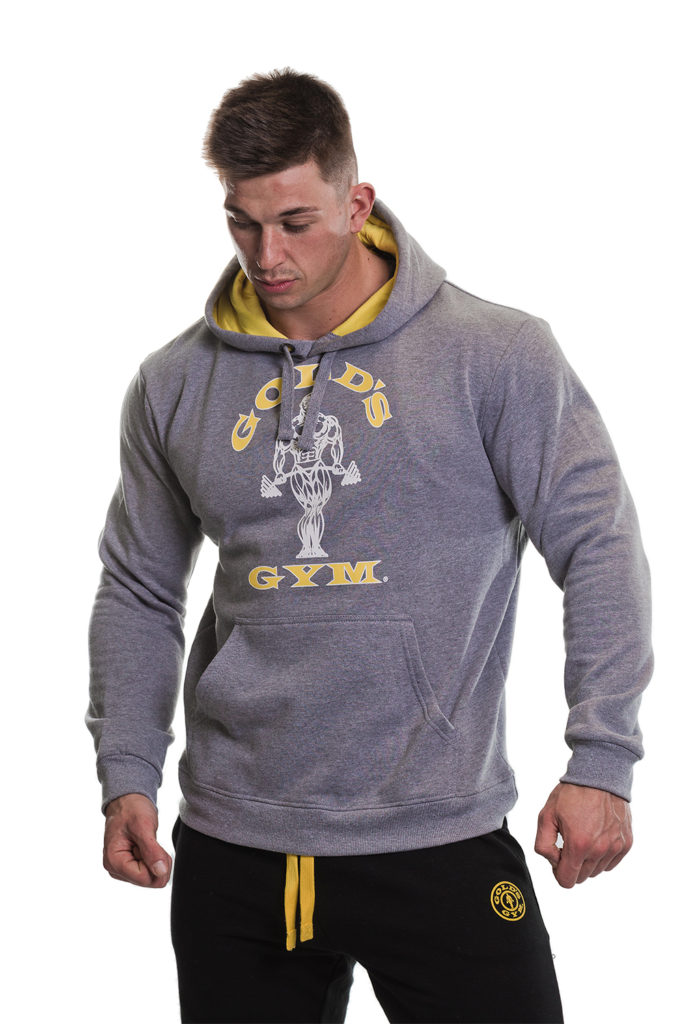 GOLDS GYM MUSCLE JOE PULLOVER GREY MARL - bodybeautifulapparel.com