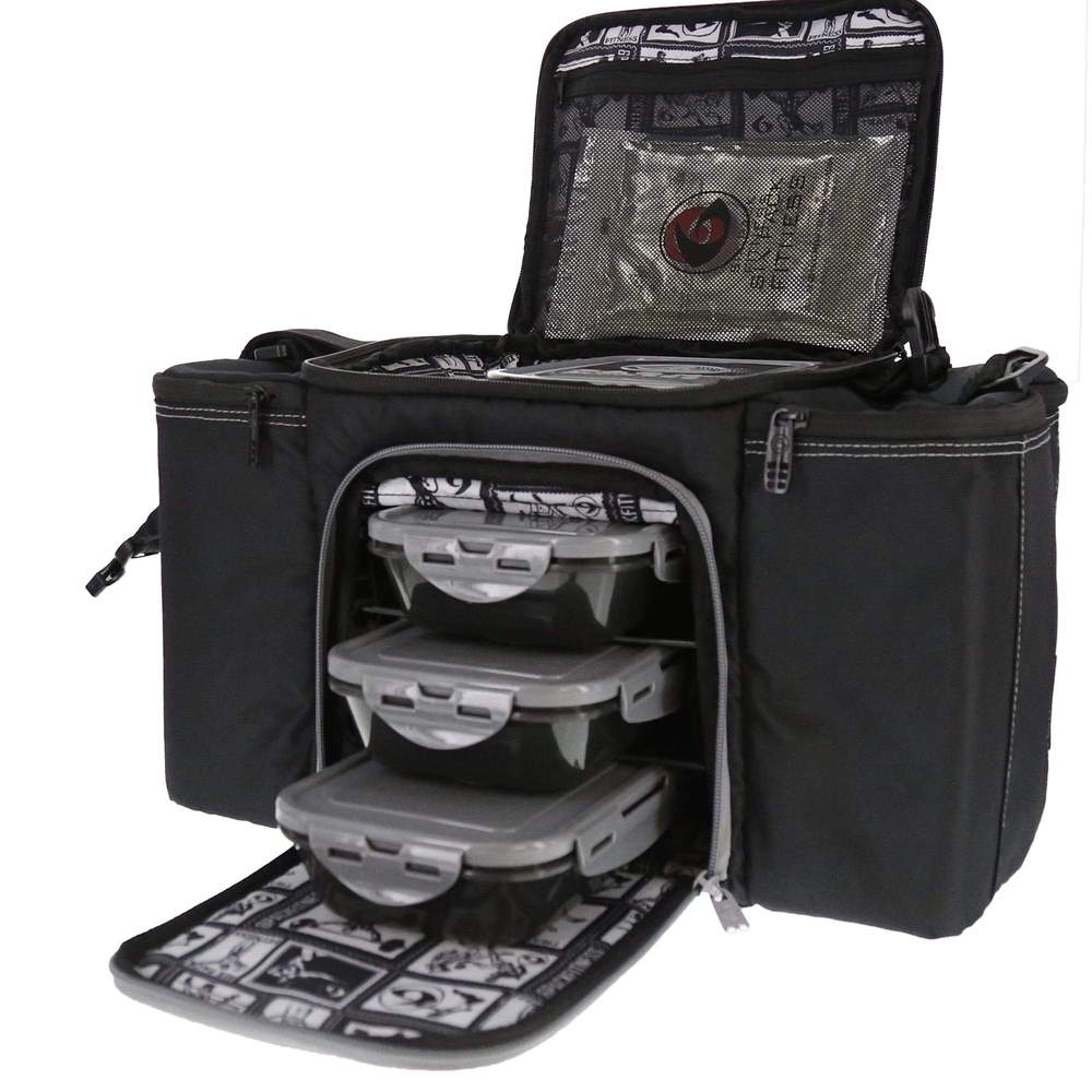 6 Pack Fitness Beast Duffle Stealth Meal Prep Gym Bag