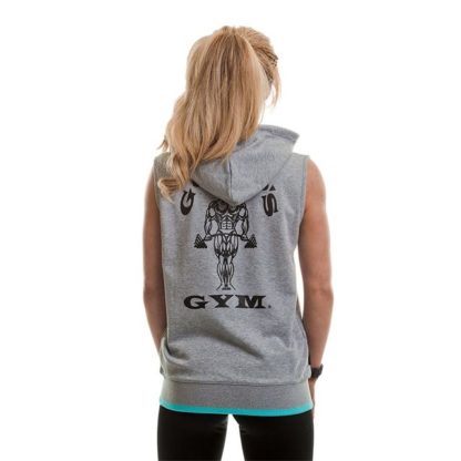 Golds Gym Ladies Muscle Joe Sleeveless Hoodie - Image 7