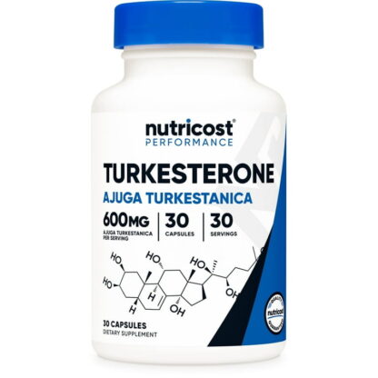 Nutricost Turkesterone (Ajuga Turkestanica) 600mg (30 Capsules) - Vegan, GMO Free, Gluten Free