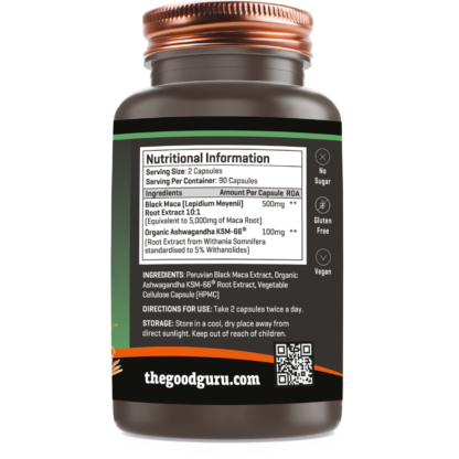 The Good Guru Black Maca + Ashwagandha KSM66® - Image 2